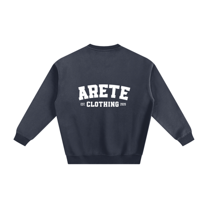 ARETE Classic White Text Sweatshirt - ARETE