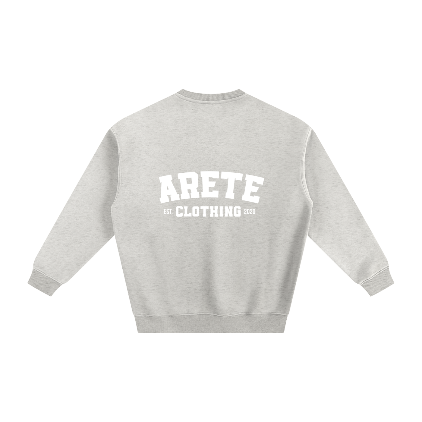 ARETE Classic White Text Sweatshirt - ARETE