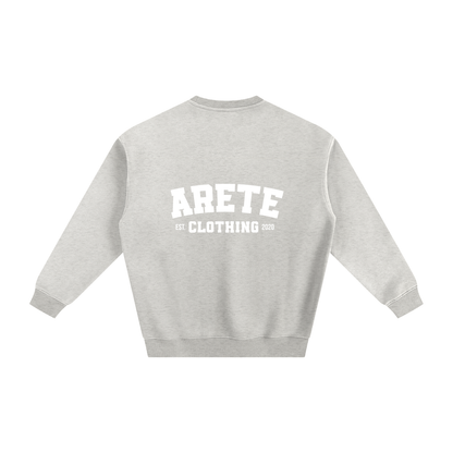 ARETE Classic White Text Sweatshirt - ARETE