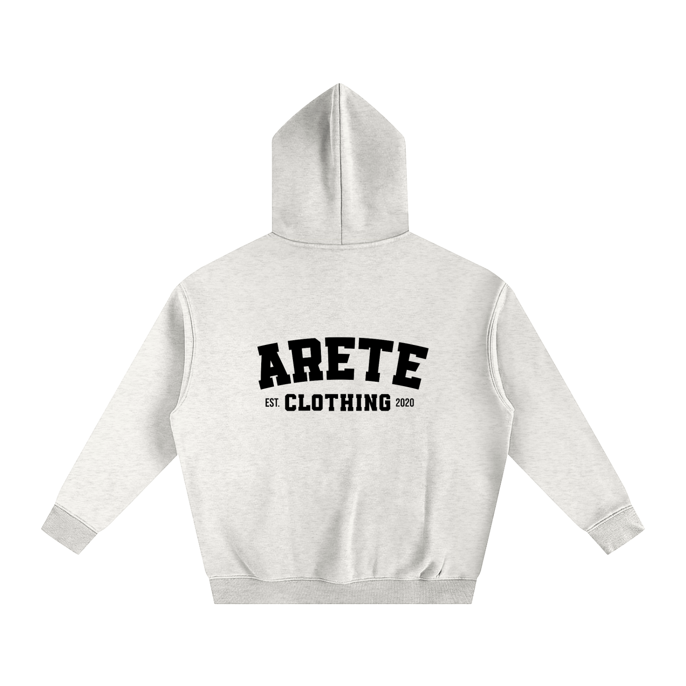 ARETE Classic Black Text Hoodie - ARETE