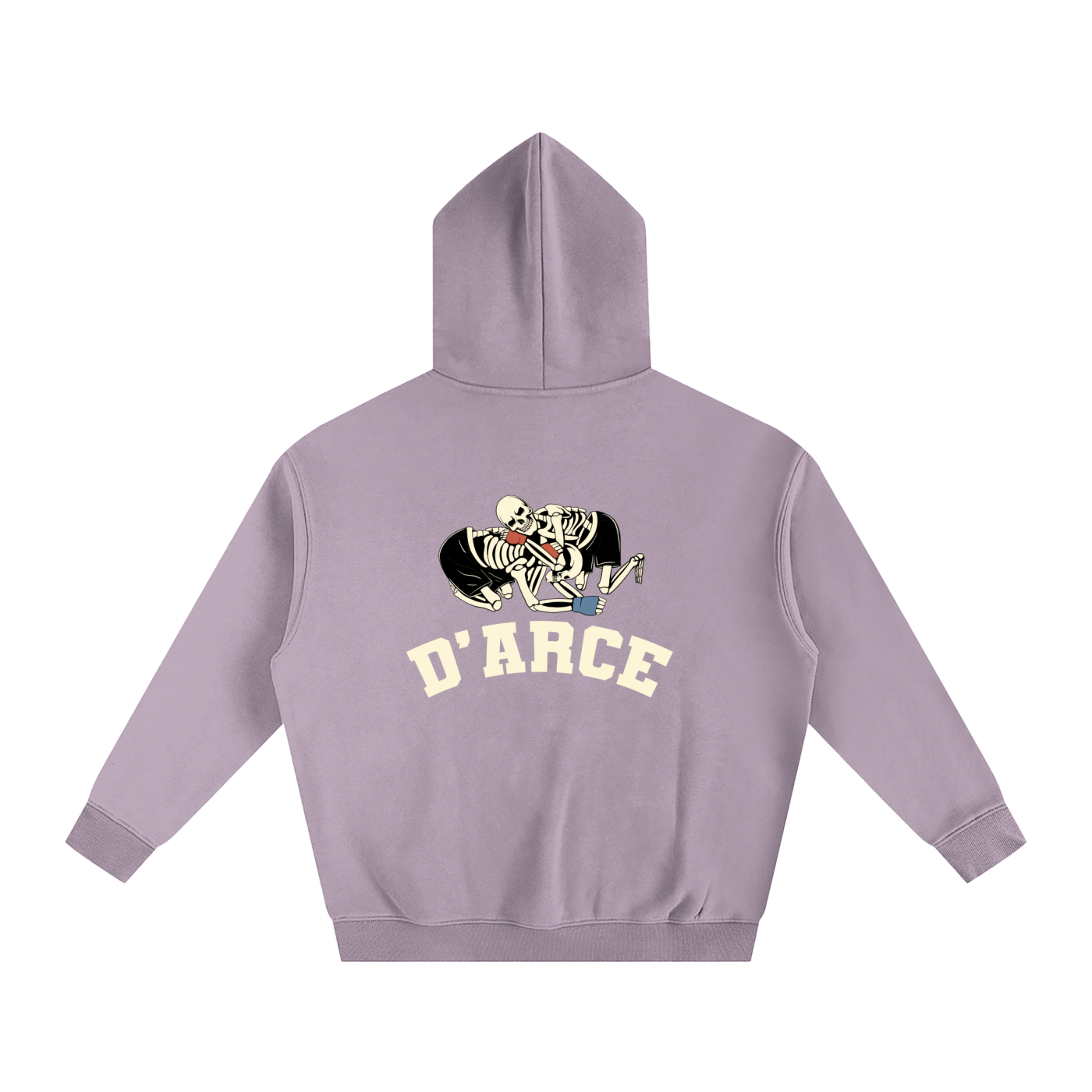 D'ARCE Choke Beige Text Hoodie - ARETE