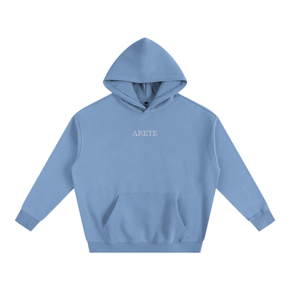 D'ARCE Choke Beige Text Hoodie - ARETE