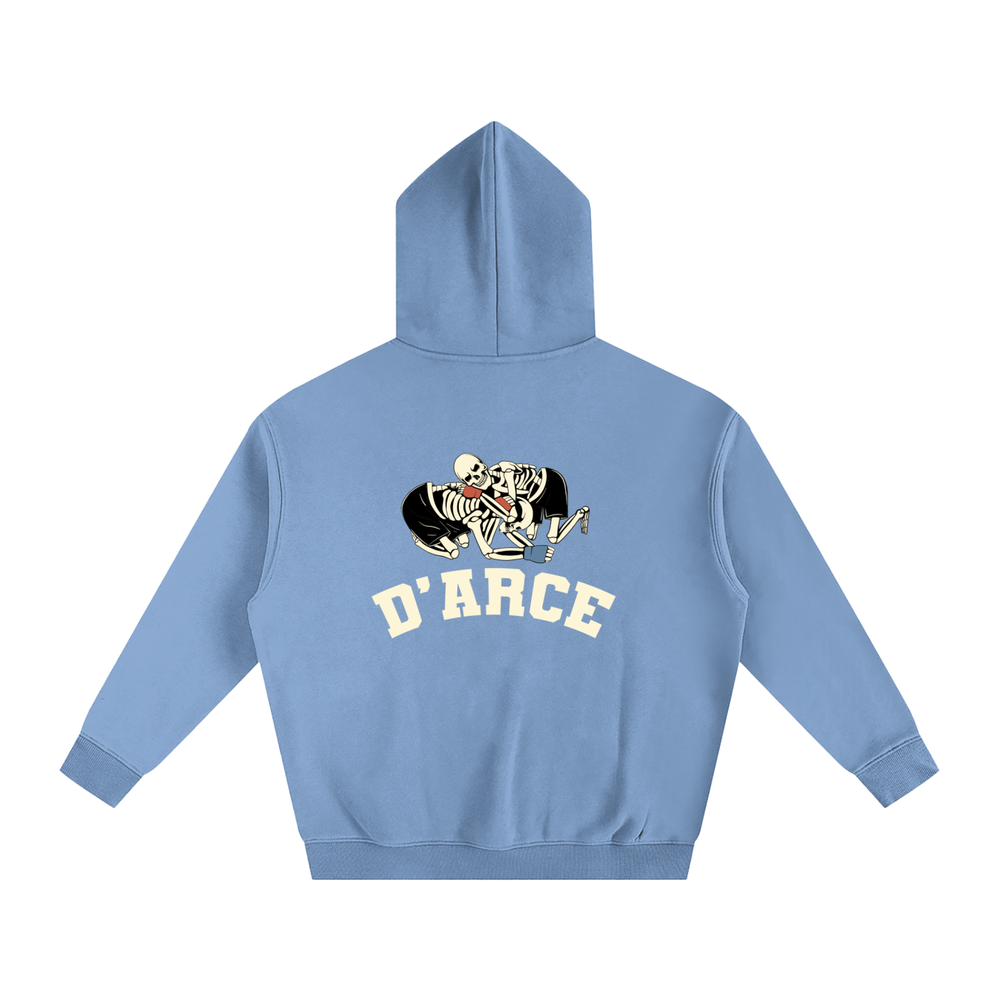 D'ARCE Choke Beige Text Hoodie - ARETE