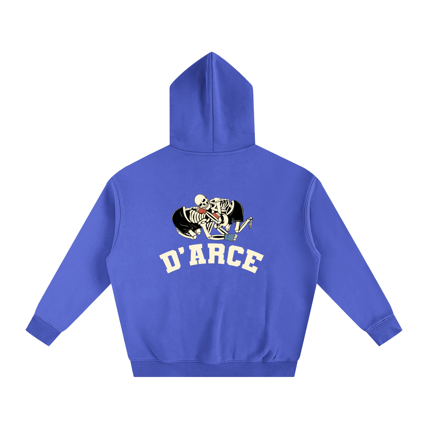 D'ARCE Choke Beige Text Hoodie - ARETE