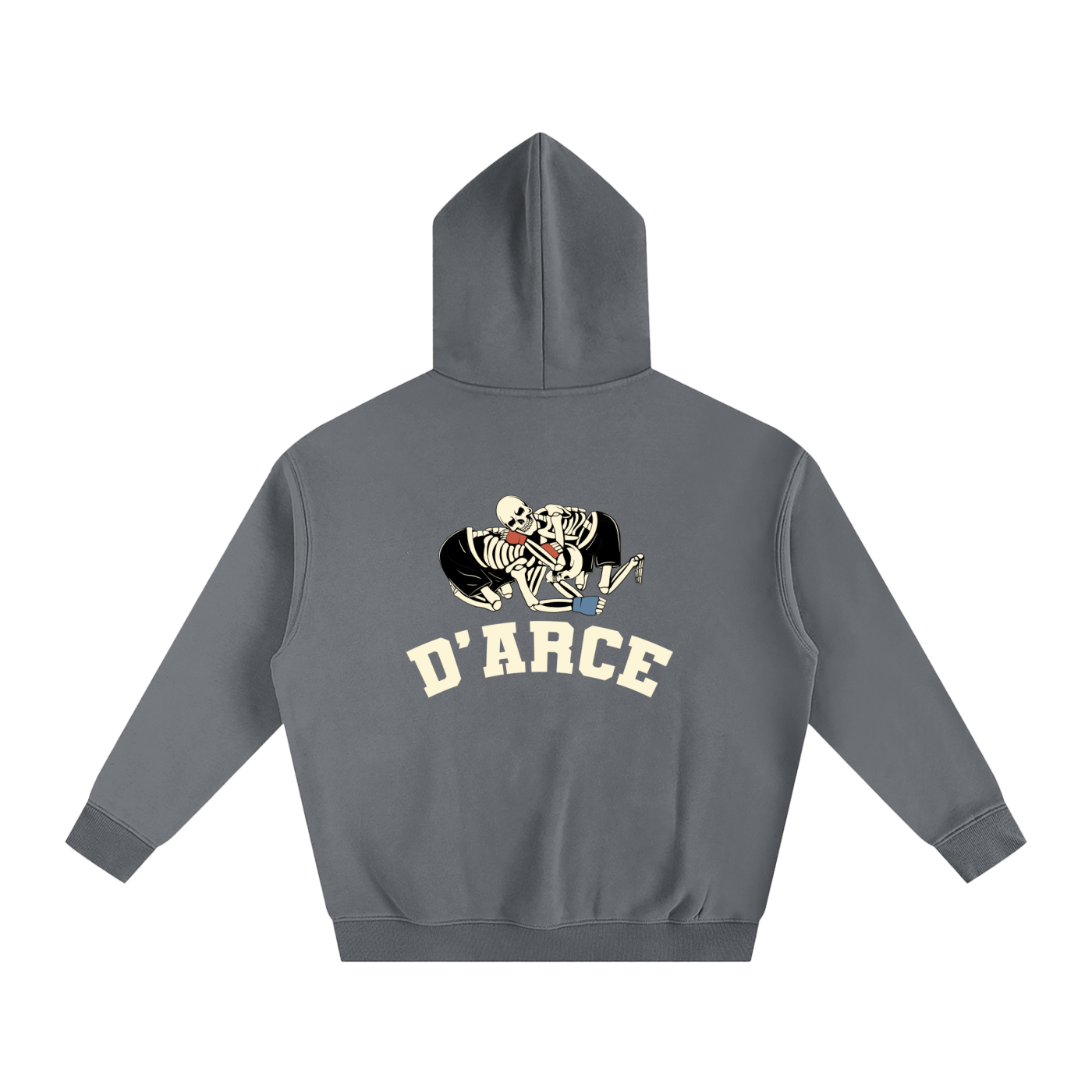 D'ARCE Choke Beige Text Hoodie - ARETE
