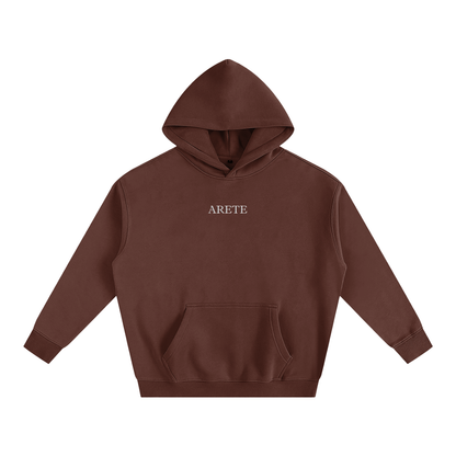D'ARCE Choke Beige Text Hoodie - ARETE