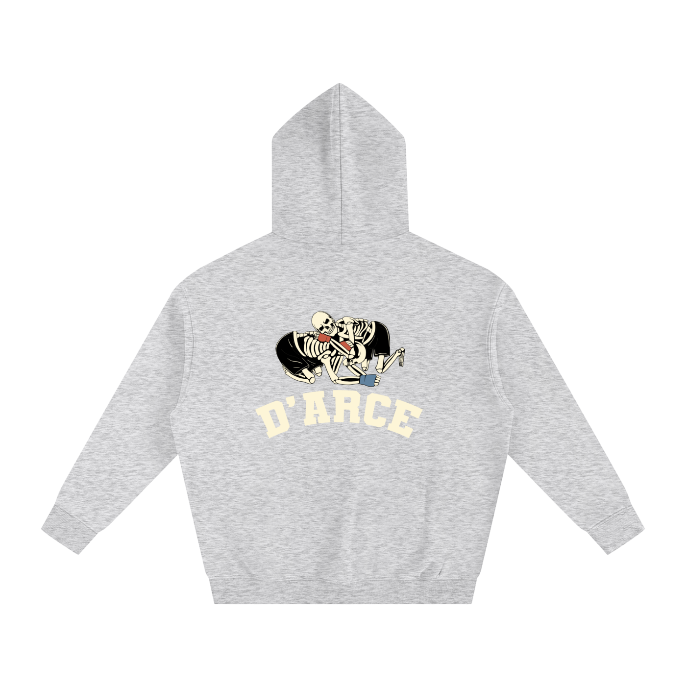 D'ARCE Choke Beige Text Hoodie - ARETE