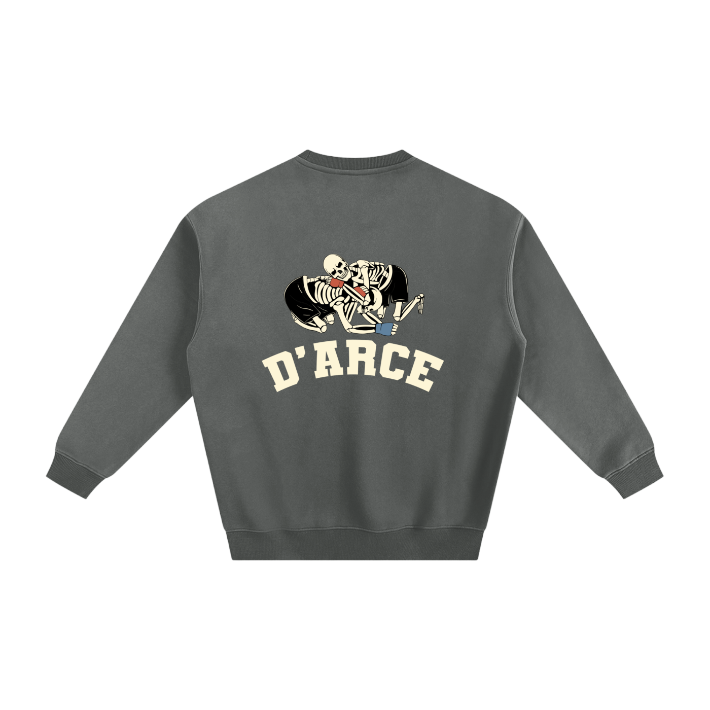 D'ARCE Choke Beige Text Sweatshirt - ARETE