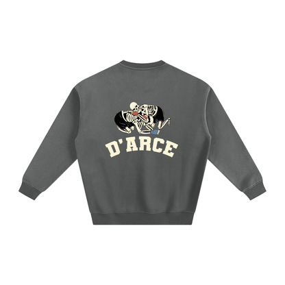 D'ARCE Choke Beige Text Sweatshirt - ARETE