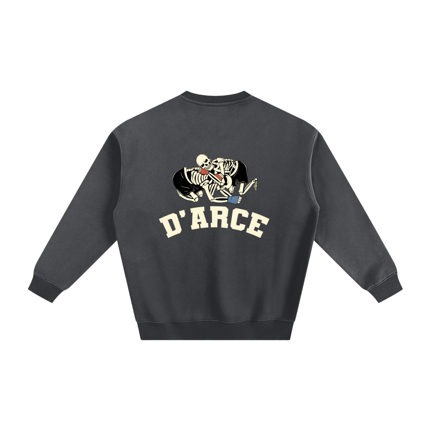 D'ARCE Choke Beige Text Sweatshirt - ARETE