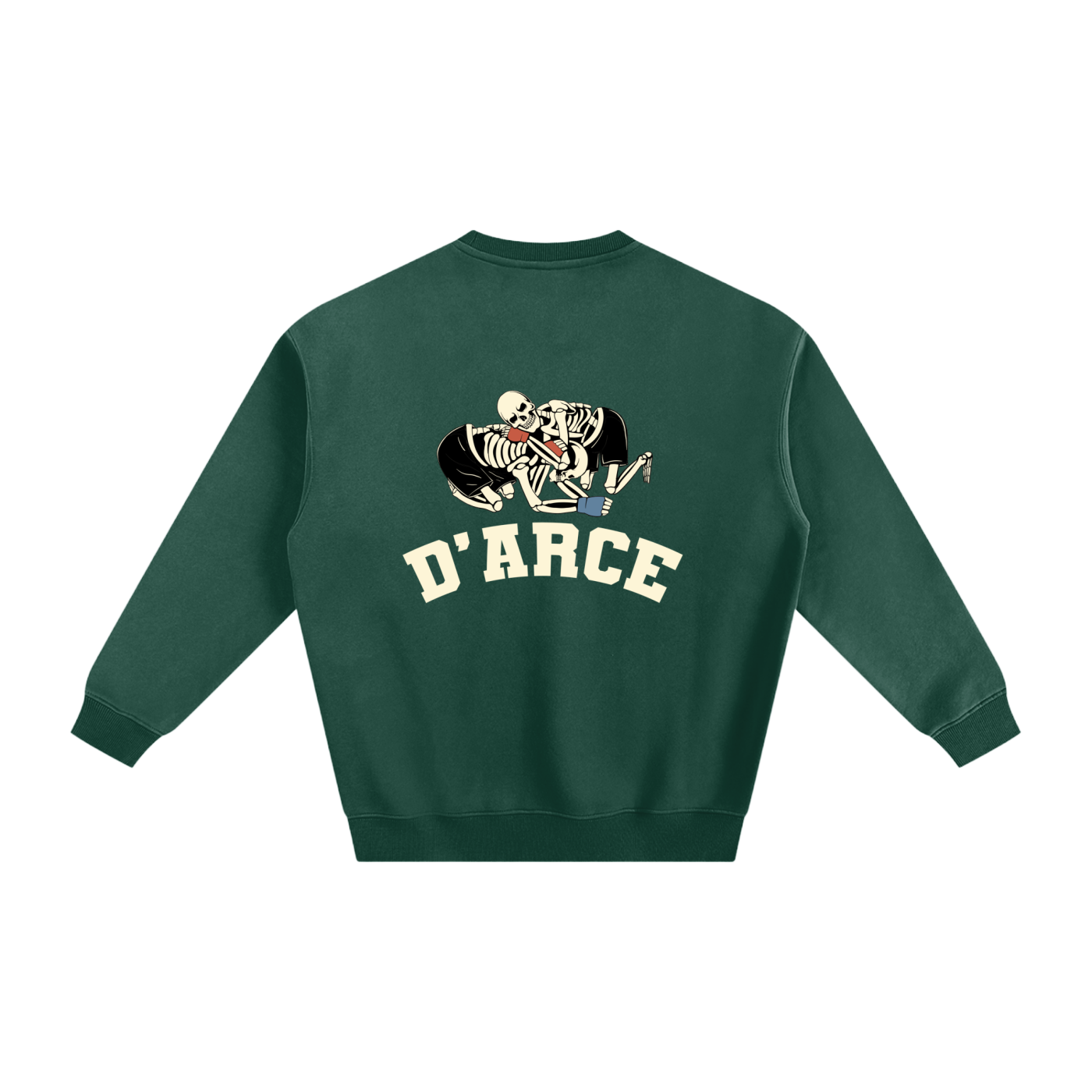 D'ARCE Choke Beige Text Sweatshirt - ARETE