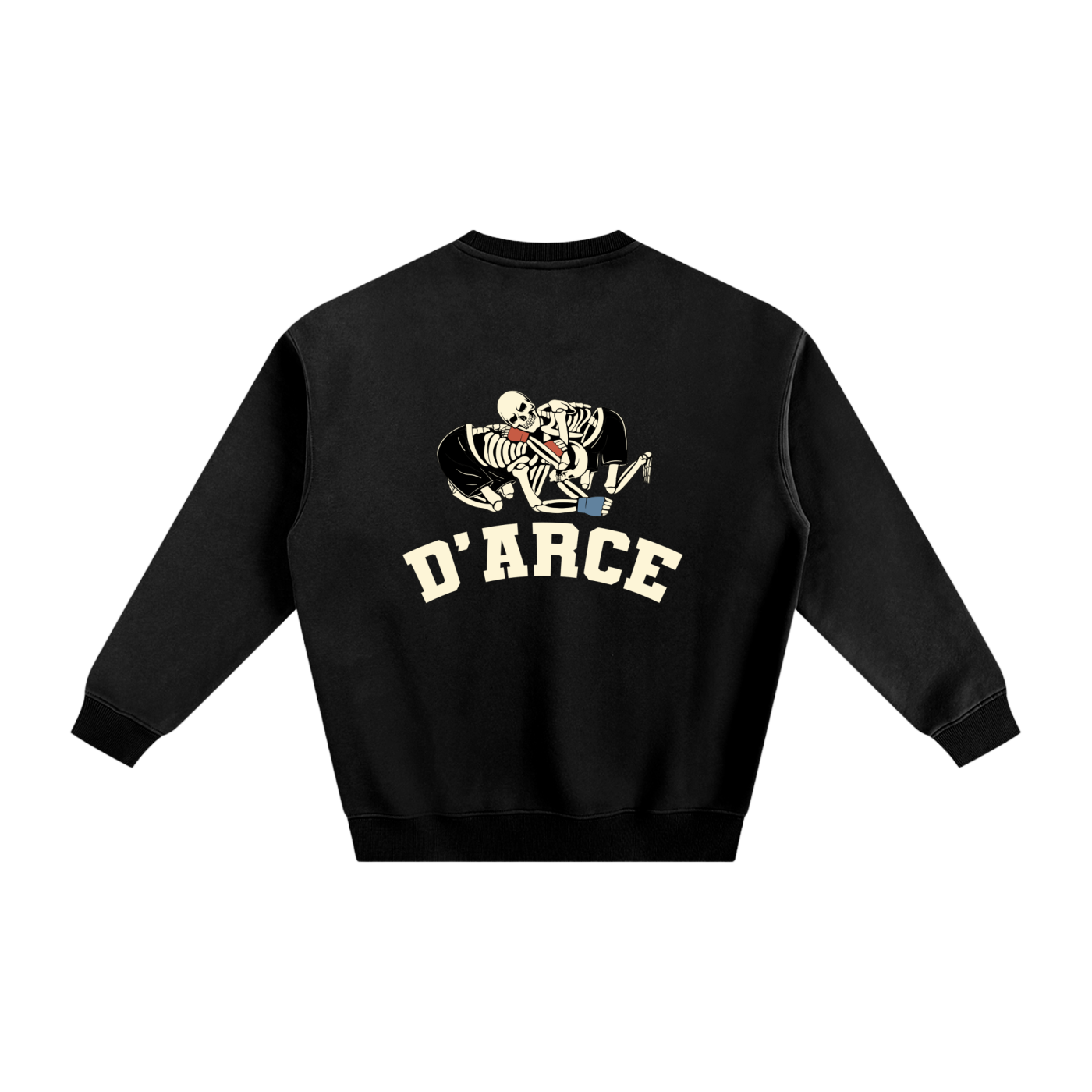 D'ARCE Choke Beige Text Sweatshirt - ARETE