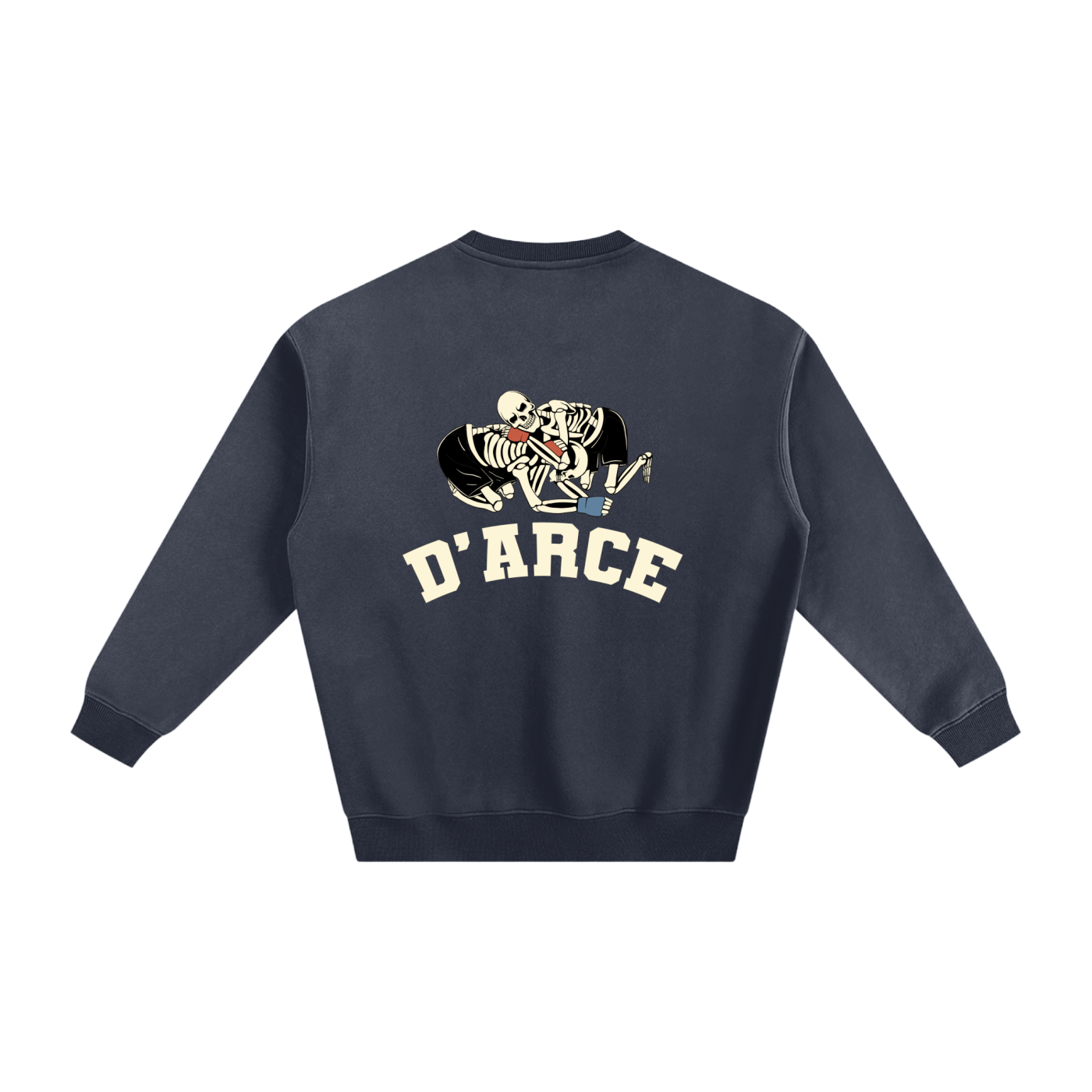D'ARCE Choke Beige Text Sweatshirt - ARETE