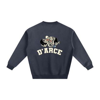 D'ARCE Choke Beige Text Sweatshirt - ARETE