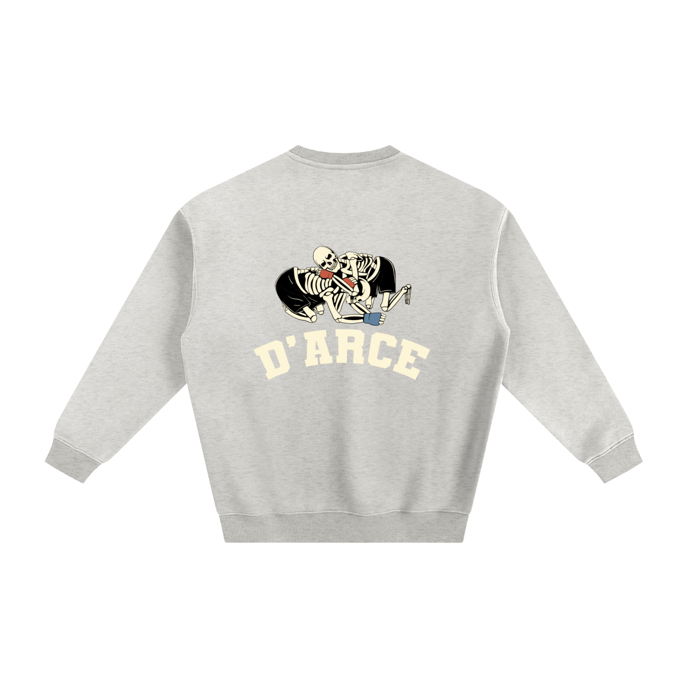 D'ARCE Choke Beige Text Sweatshirt - ARETE