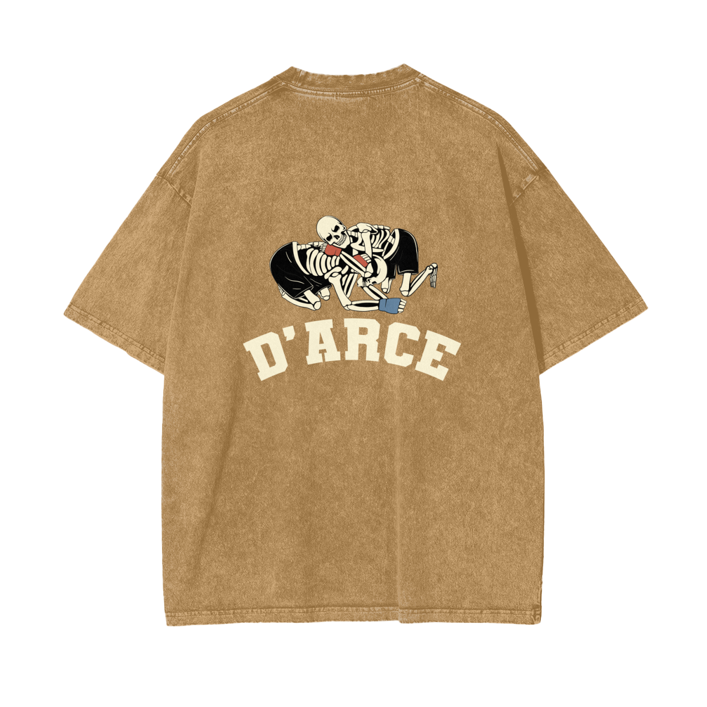 D'ARCE Choke Beige Text T-shirt - ARETE