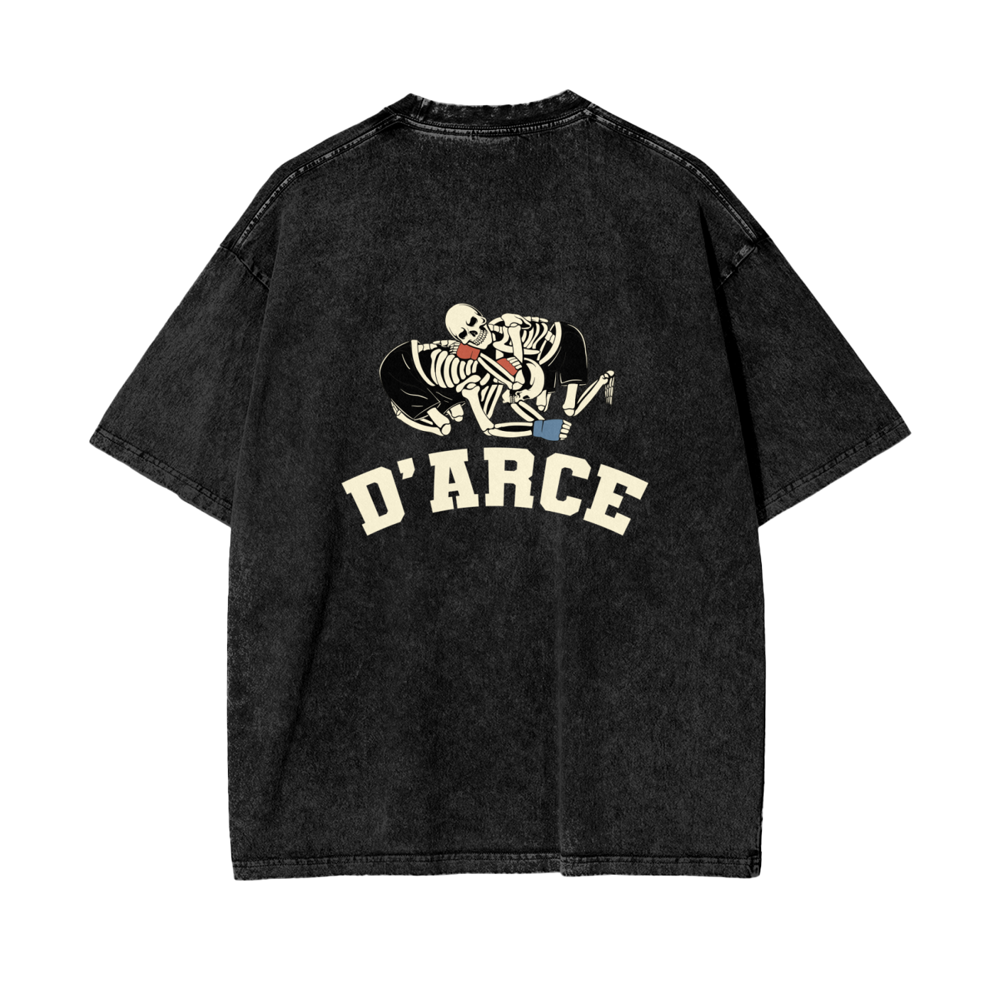 D'ARCE Choke Beige Text T-shirt - ARETE