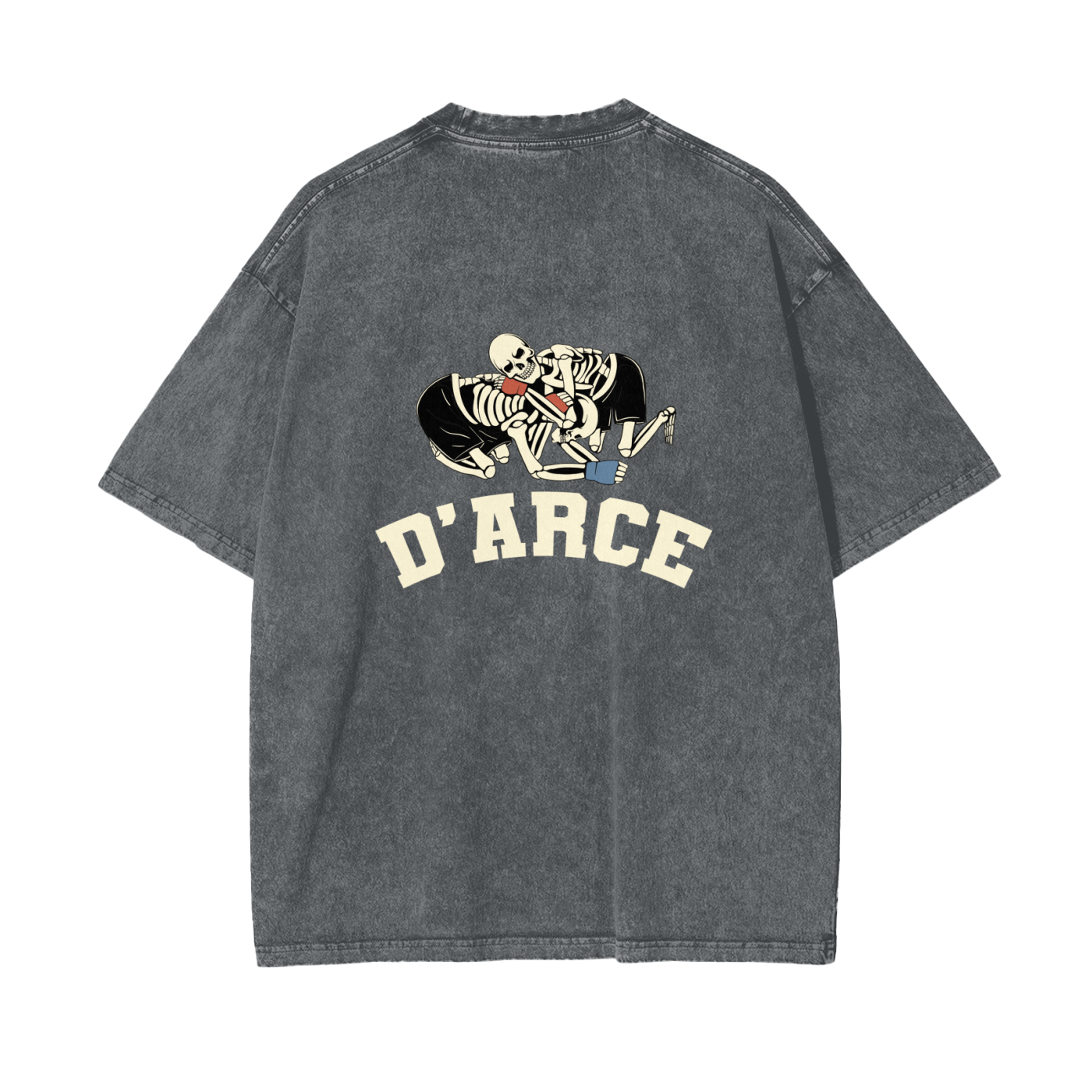 D'ARCE Choke Beige Text T-shirt - ARETE