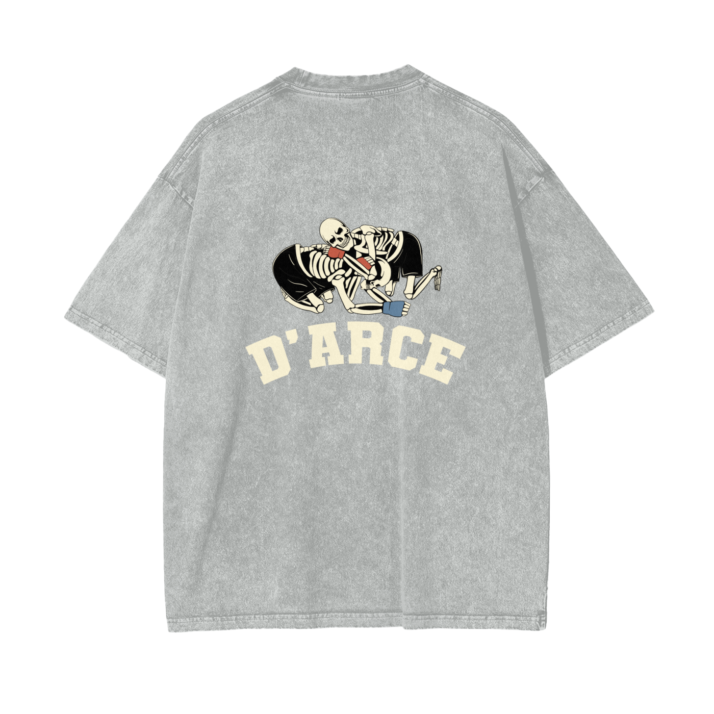 D'ARCE Choke Beige Text T-shirt - ARETE