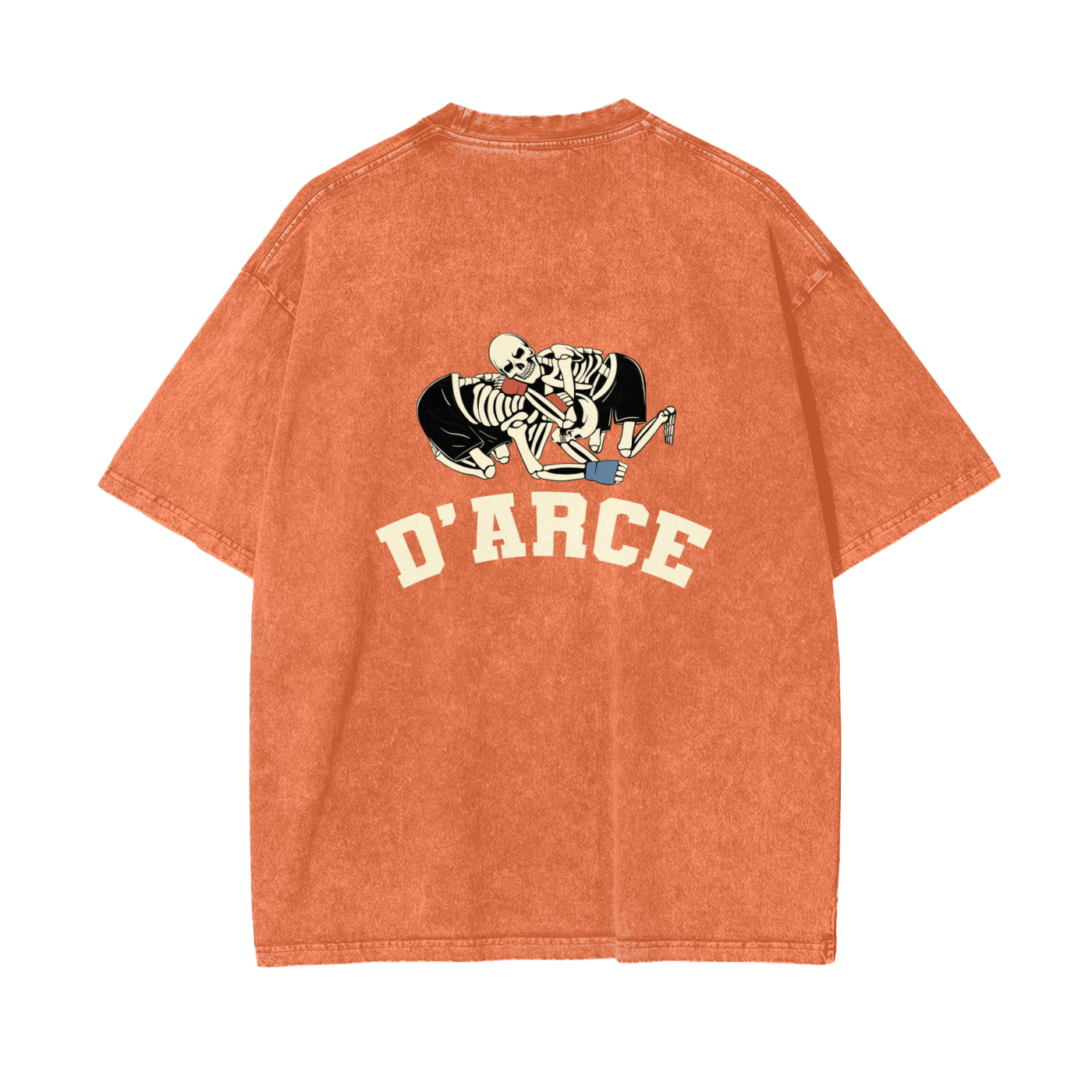 D'ARCE Choke Beige Text T-shirt - ARETE