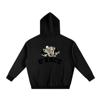 D'ARCE Choke Black Text Hoodie - ARETE