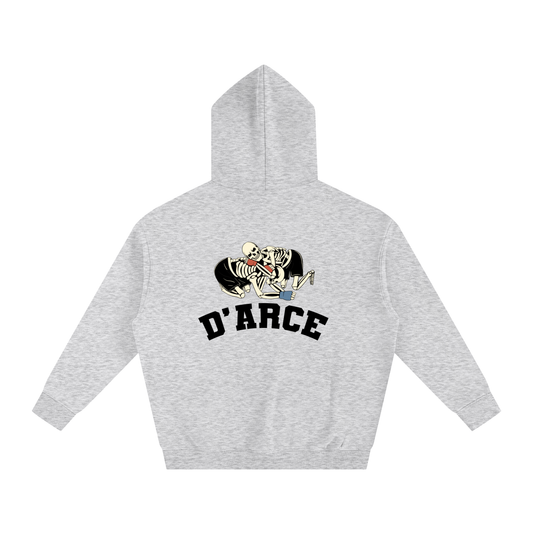 D'ARCE Choke Black Text Hoodie - ARETE