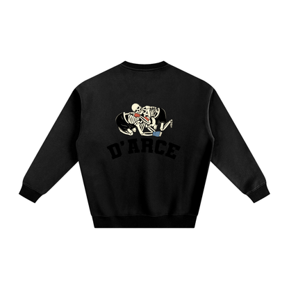 D'ARCE Choke Black Text Sweatshirt - ARETE