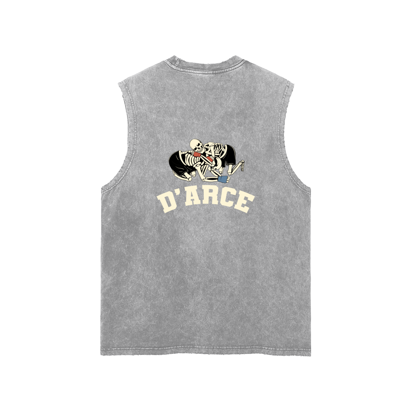 D'arce Choke Beige Text Tank Top - ARETE