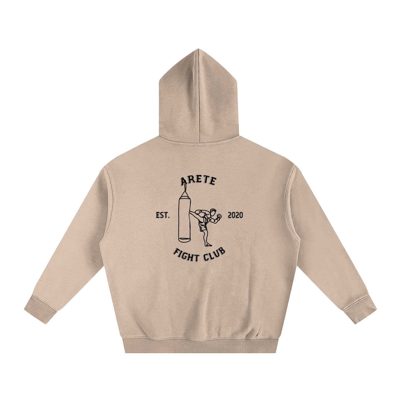 Fight Club Black Text Hoodie - ARETE