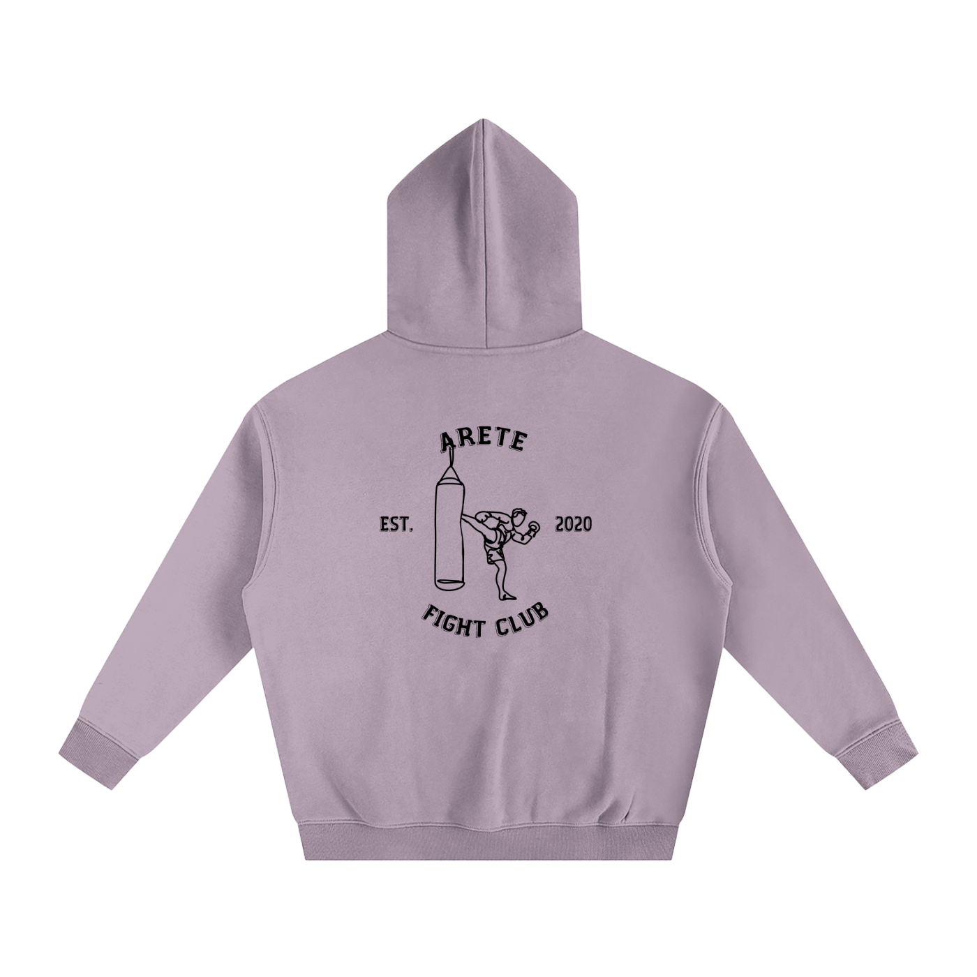 Fight Club Black Text Hoodie - ARETE