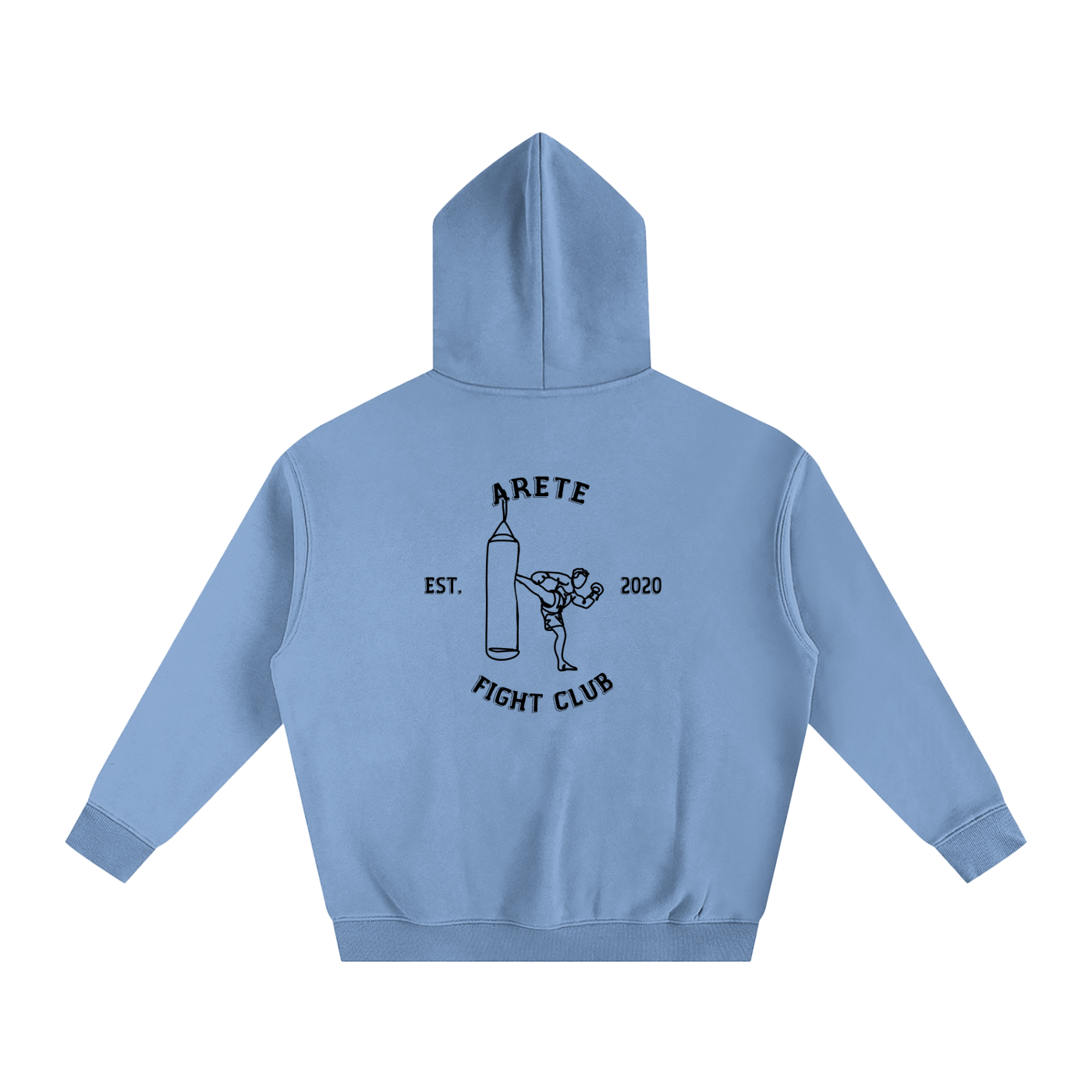 Fight Club Black Text Hoodie - ARETE