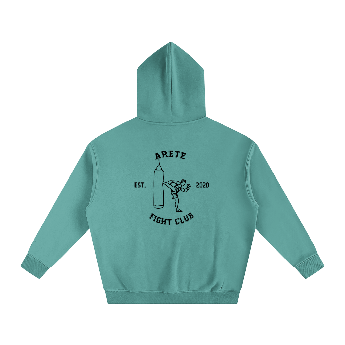 Fight Club Black Text Hoodie - ARETE