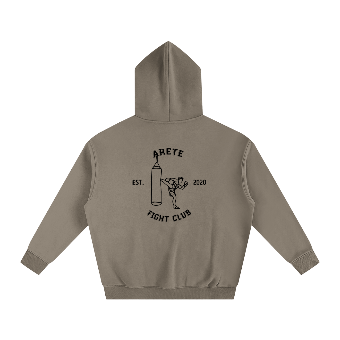 Fight Club Black Text Hoodie - ARETE
