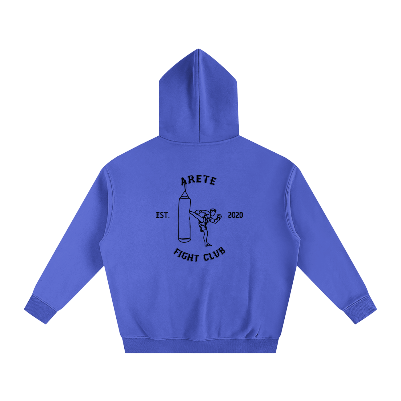 Fight Club Black Text Hoodie - ARETE