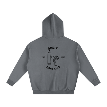 Fight Club Black Text Hoodie - ARETE