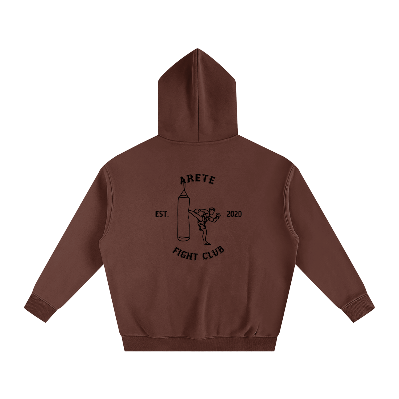 Fight Club Black Text Hoodie - ARETE