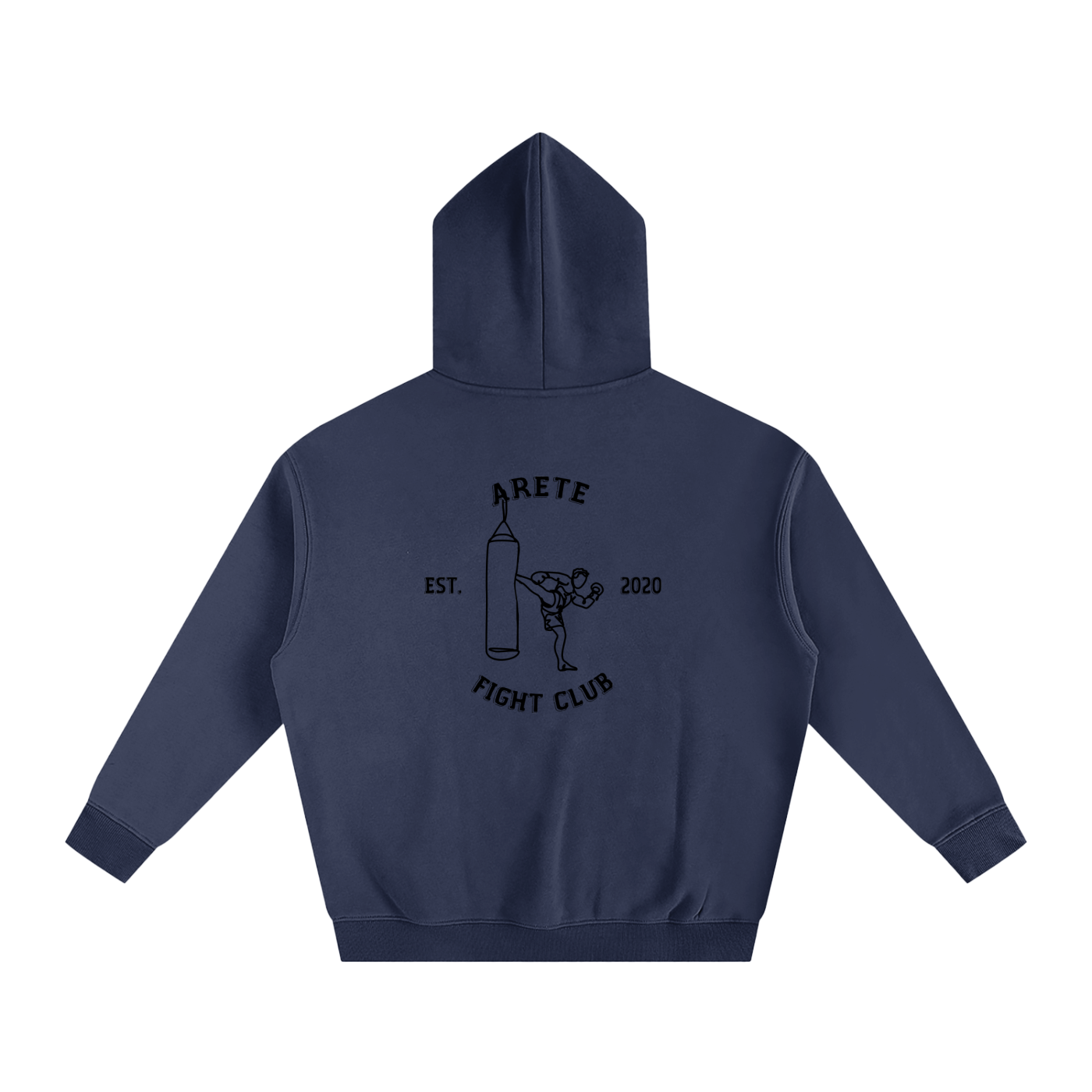 Fight Club Black Text Hoodie - ARETE