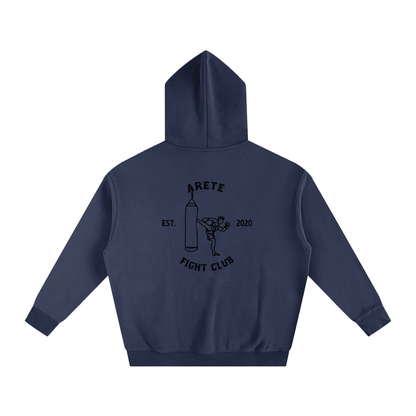 Fight Club Black Text Hoodie - ARETE