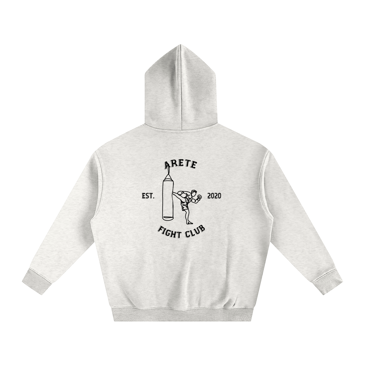 Fight Club Black Text Hoodie - ARETE