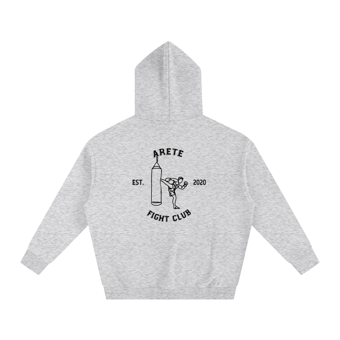 Fight Club Black Text Hoodie - ARETE