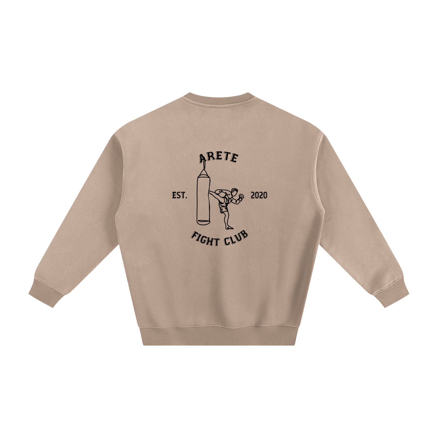 Fight Club Black Text Sweatshirt - ARETE