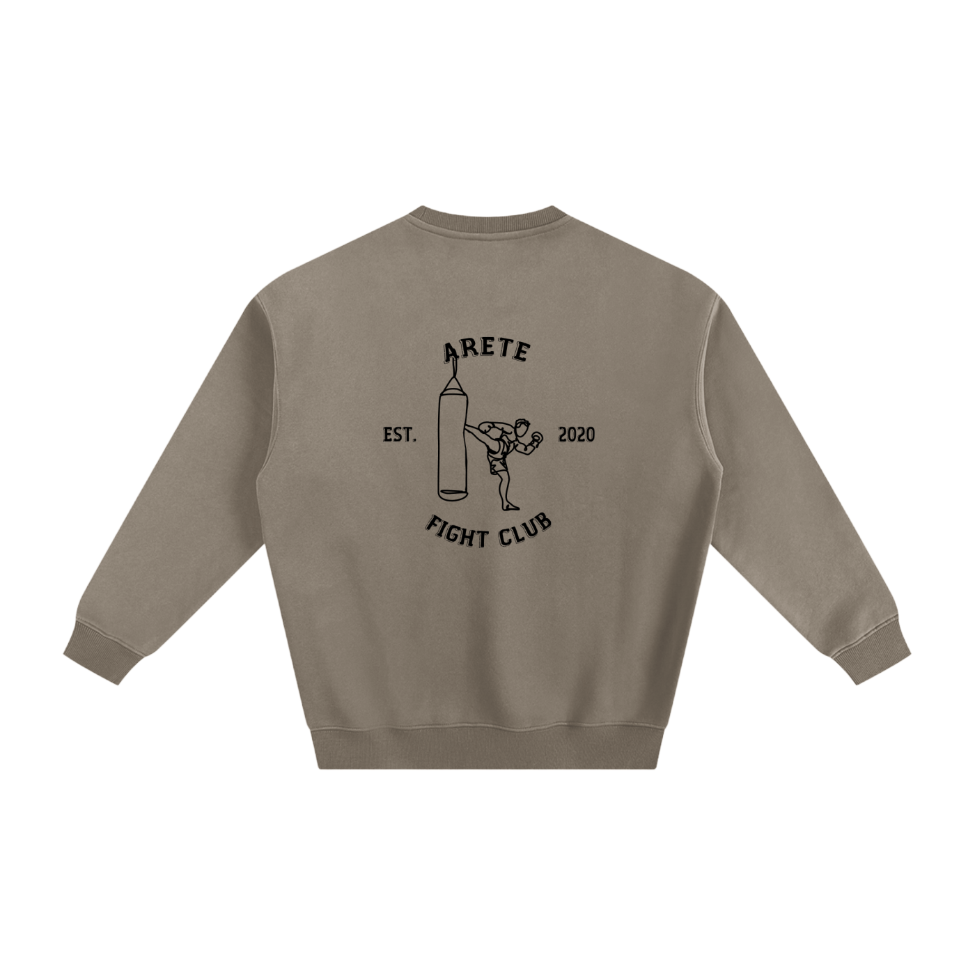 Fight Club Black Text Sweatshirt - ARETE