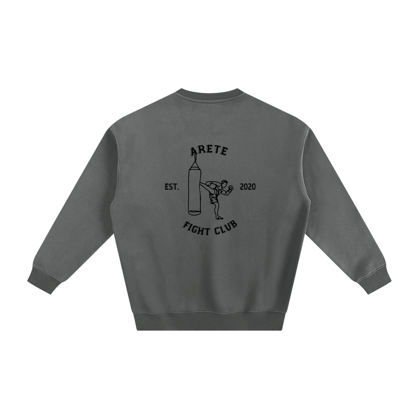 Fight Club Black Text Sweatshirt - ARETE