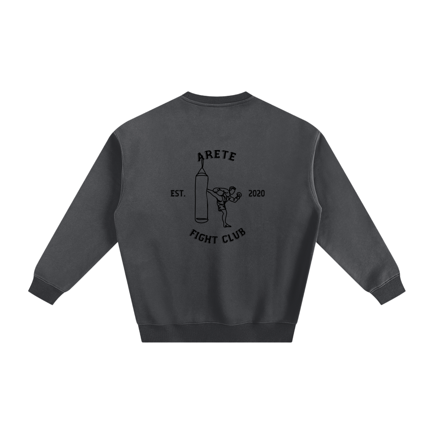 Fight Club Black Text Sweatshirt - ARETE