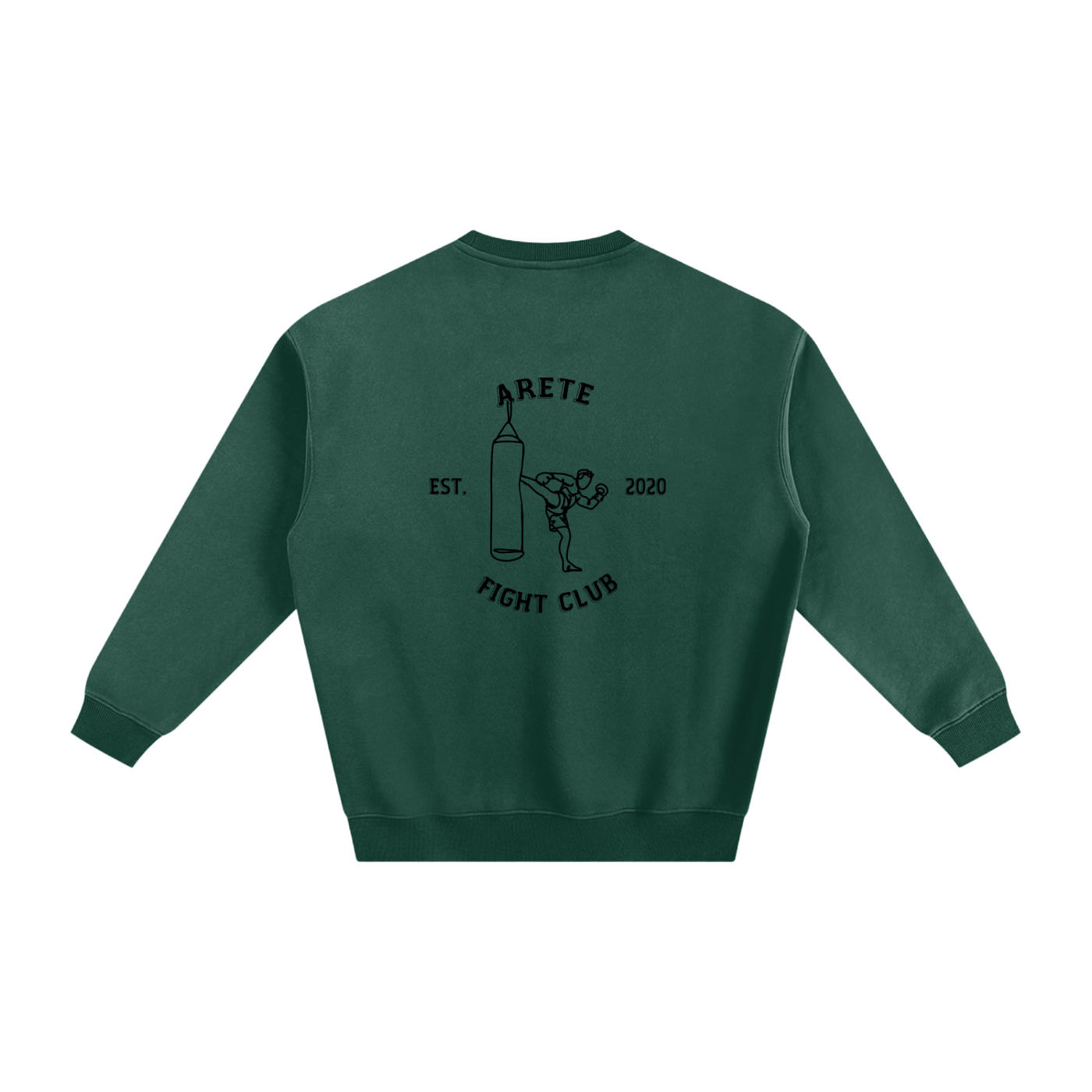 Fight Club Black Text Sweatshirt - ARETE