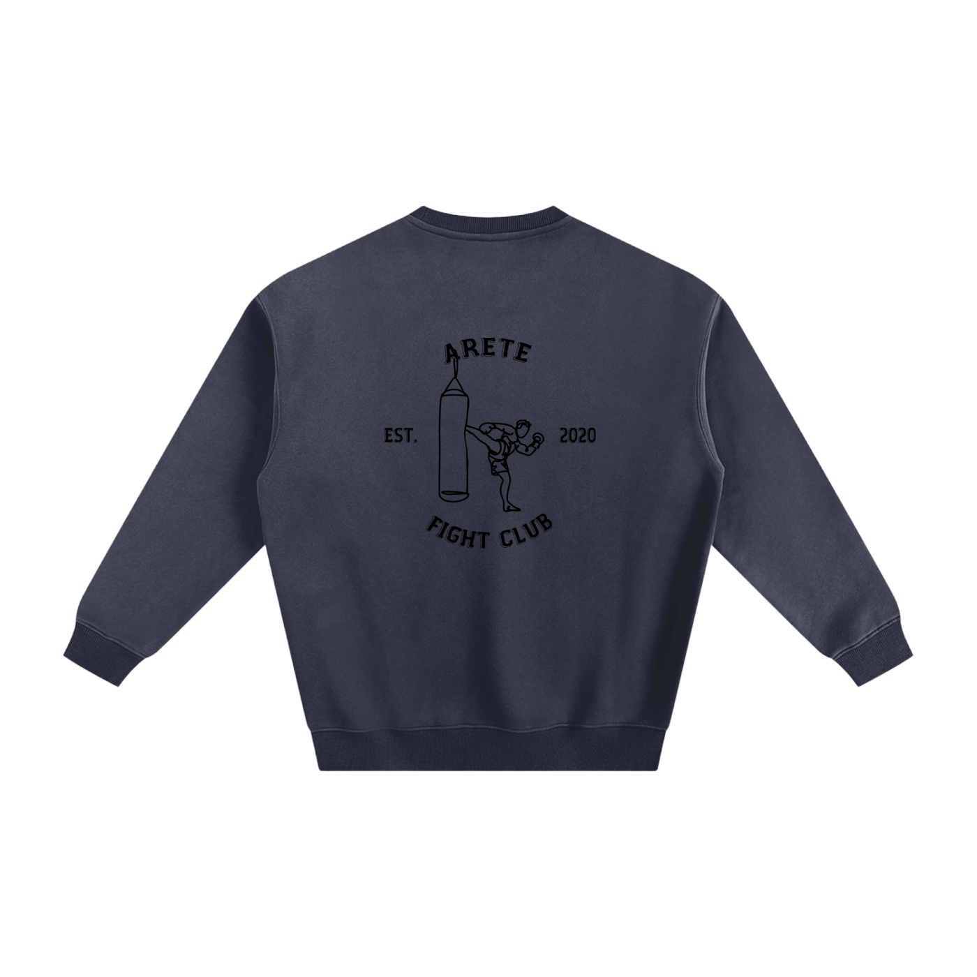 Fight Club Black Text Sweatshirt - ARETE