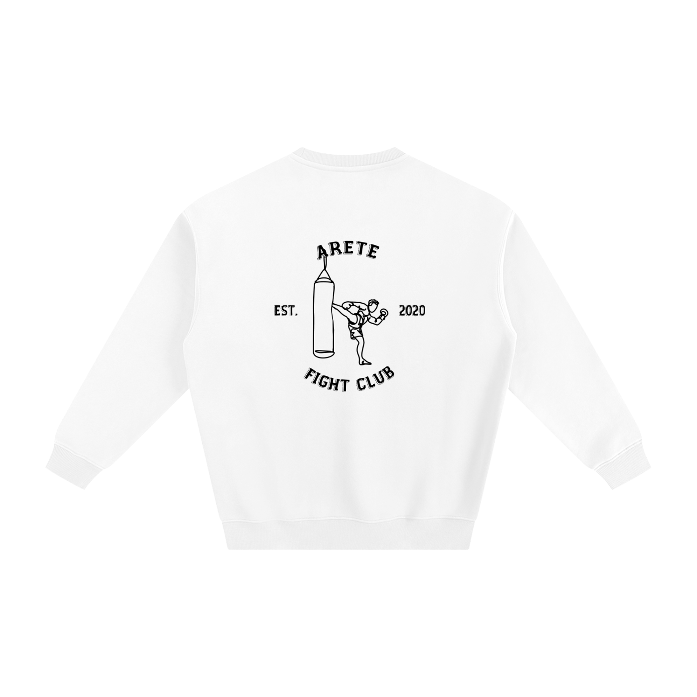 Fight Club Black Text Sweatshirt - ARETE