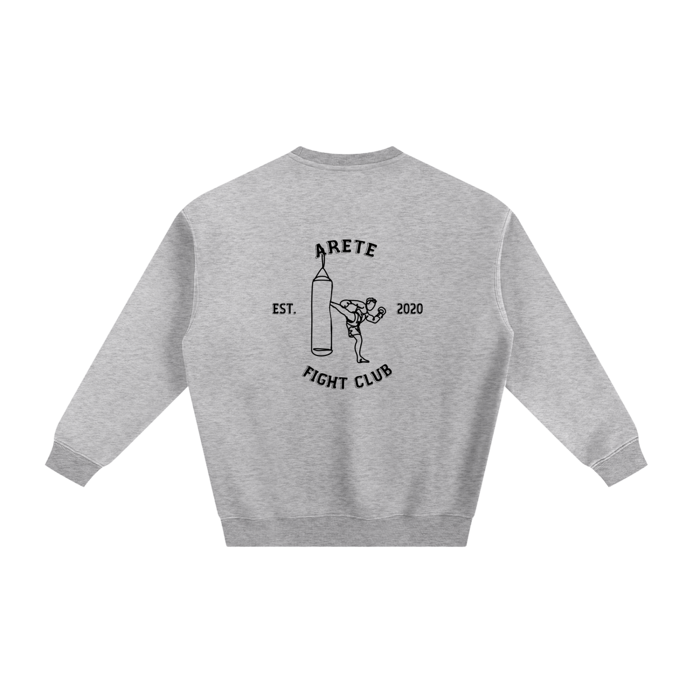 Fight Club Black Text Sweatshirt - ARETE