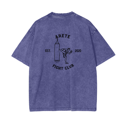 Fight Club Black Text T-shirt - ARETE