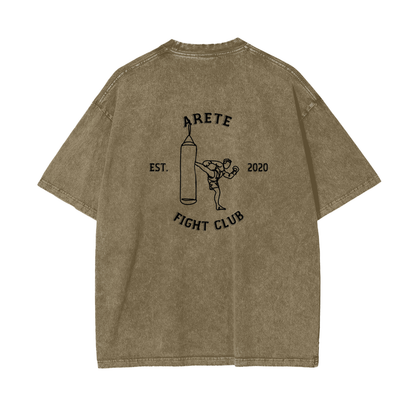 Fight Club Black Text T-shirt - ARETE